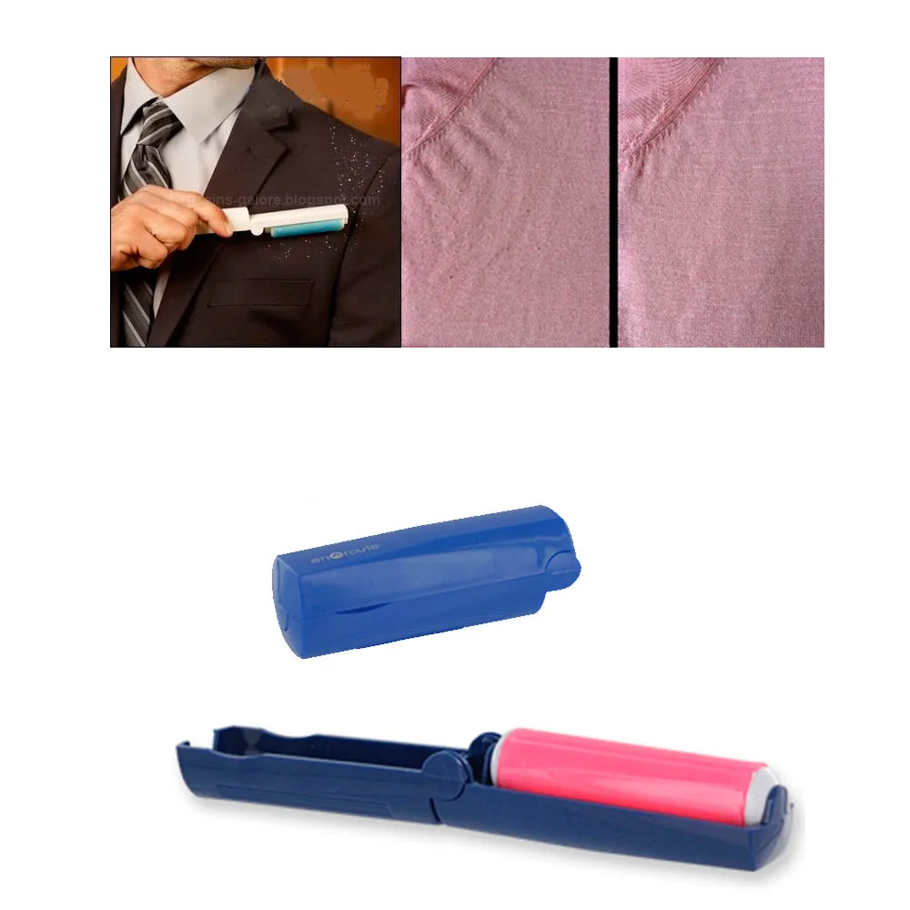 1 Pc Mini Lint Roller Brush Folding Small Travel Purse Hair Fabric Remover Dust