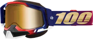 100% Racecraft 2 Snow Goggles - United - True Gold 50012-00006