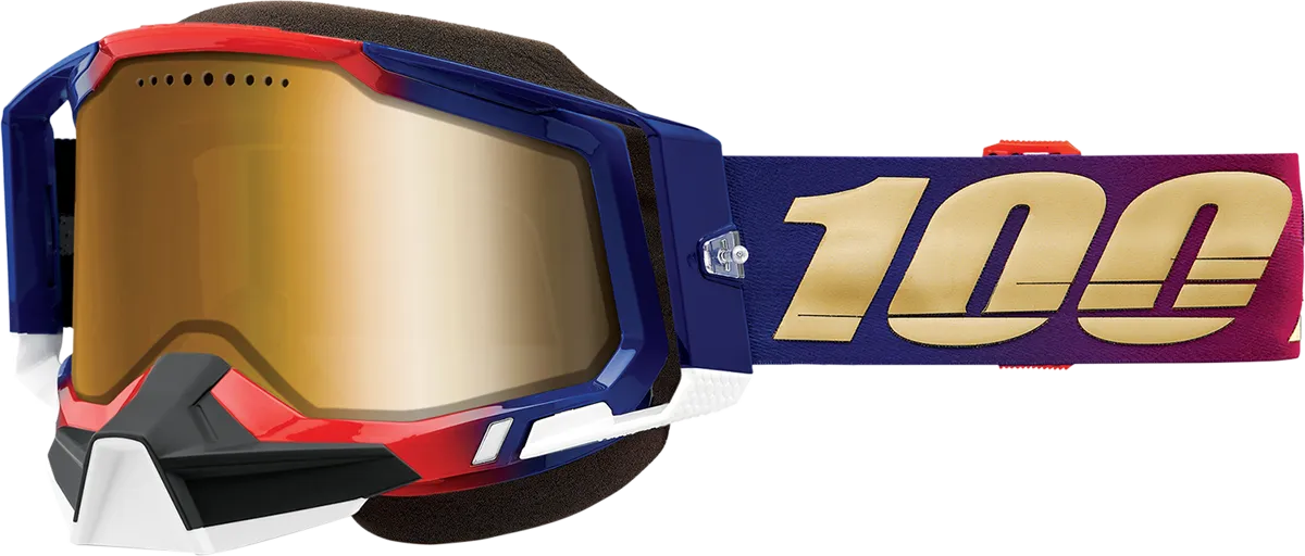 100% Racecraft 2 Snow Goggles - United - True Gold 50012-00006