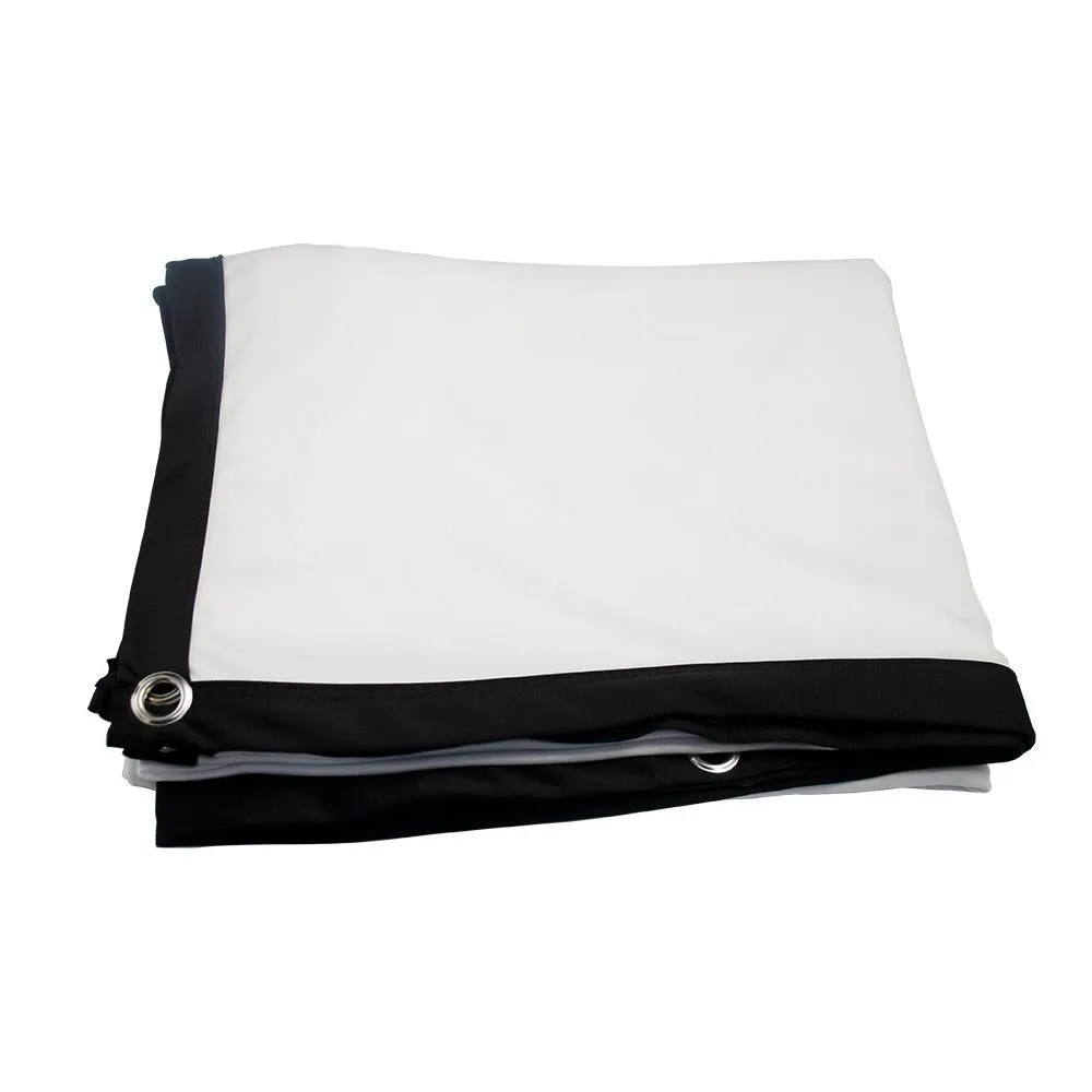 120 Folding Projector Curtain - 16 9 - 266x148cm - Milk Silk Polyester