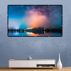 120 Folding Projector Curtain - 4 3 - 240x180cm - Milk Silk Polyester Film