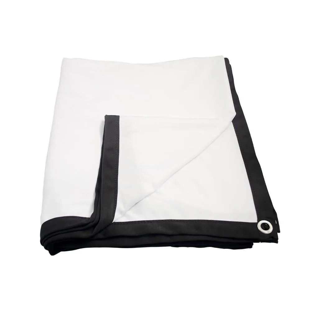 120 Folding Projector Curtain - 4 3 - 240x180cm - Milk Silk Polyester Film