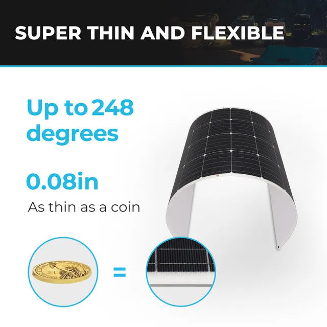 175 Watt 12 Volt Flexible Monocrystalline Solar Panel