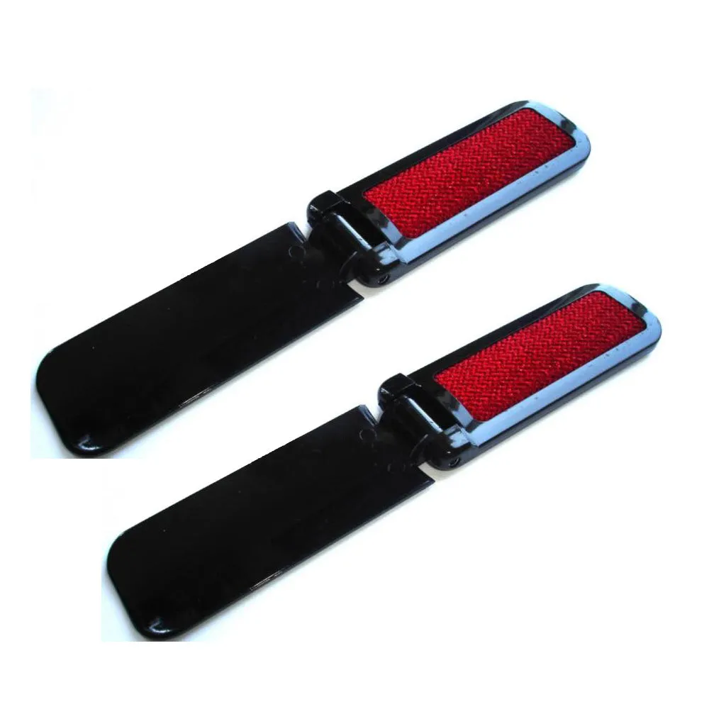 2 Mini Lint Brush Folding Small Travel Purse Pet Hair Fabric Remover Dust Office