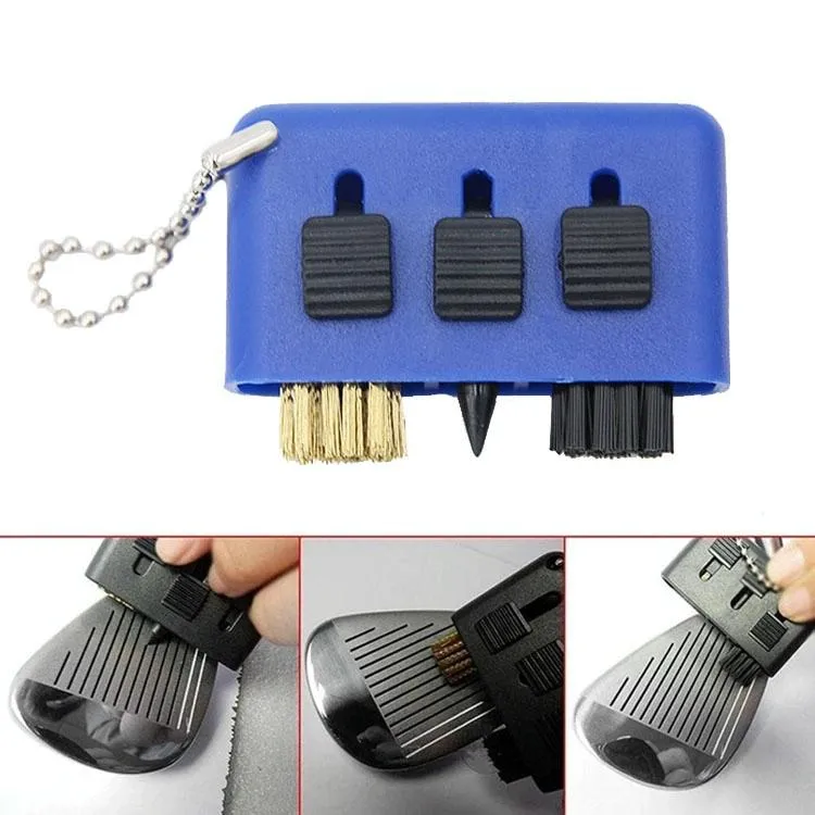 3-piece Portable Golf Groove Cleaning Brush