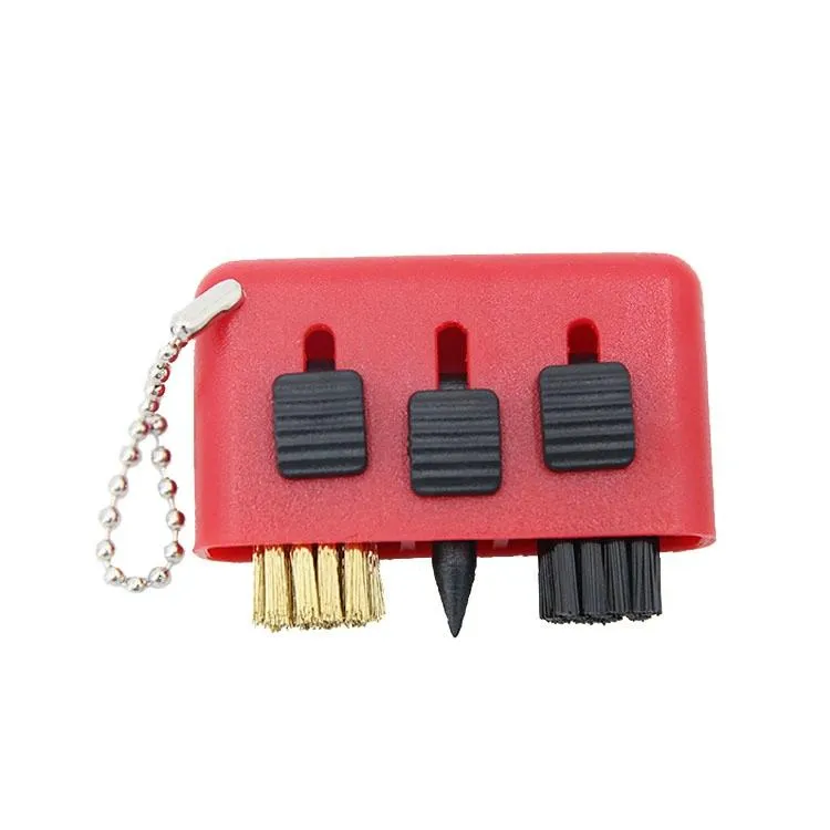 3-piece Portable Golf Groove Cleaning Brush