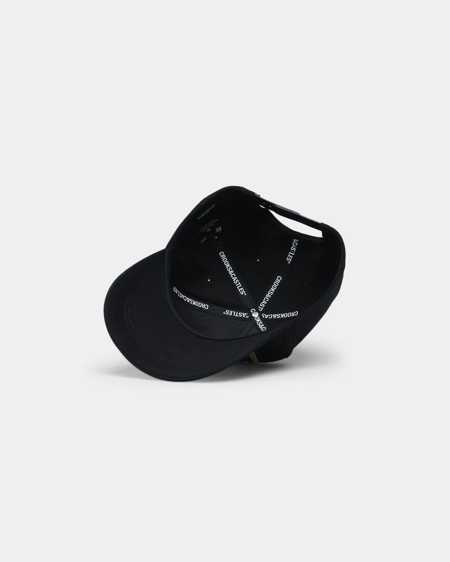 Crooks & Castles OG Core Logo Lux Snapback Black/Gold