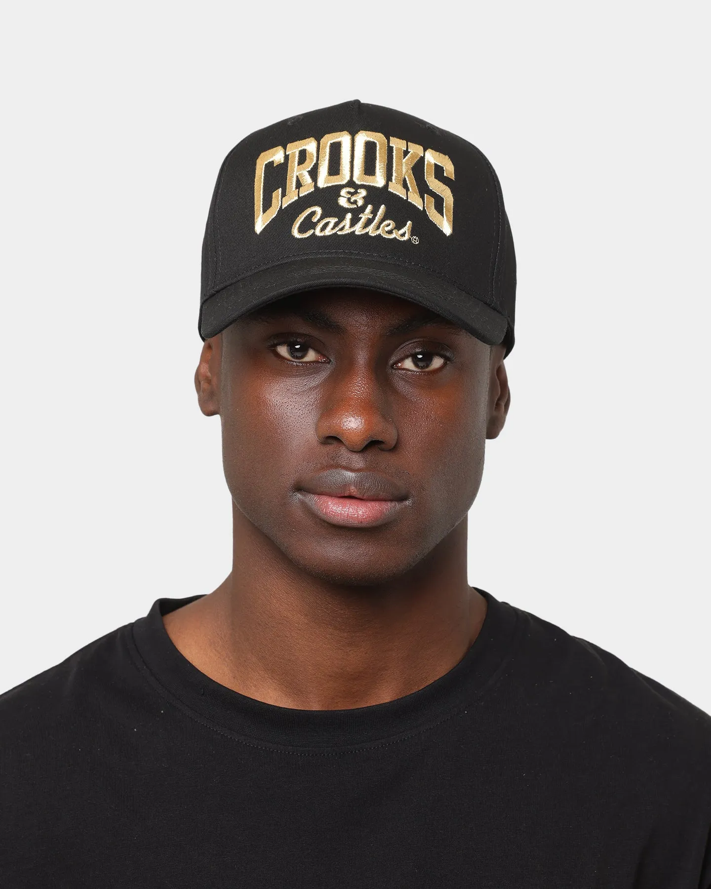 Crooks & Castles OG Core Logo Lux Snapback Black/Gold