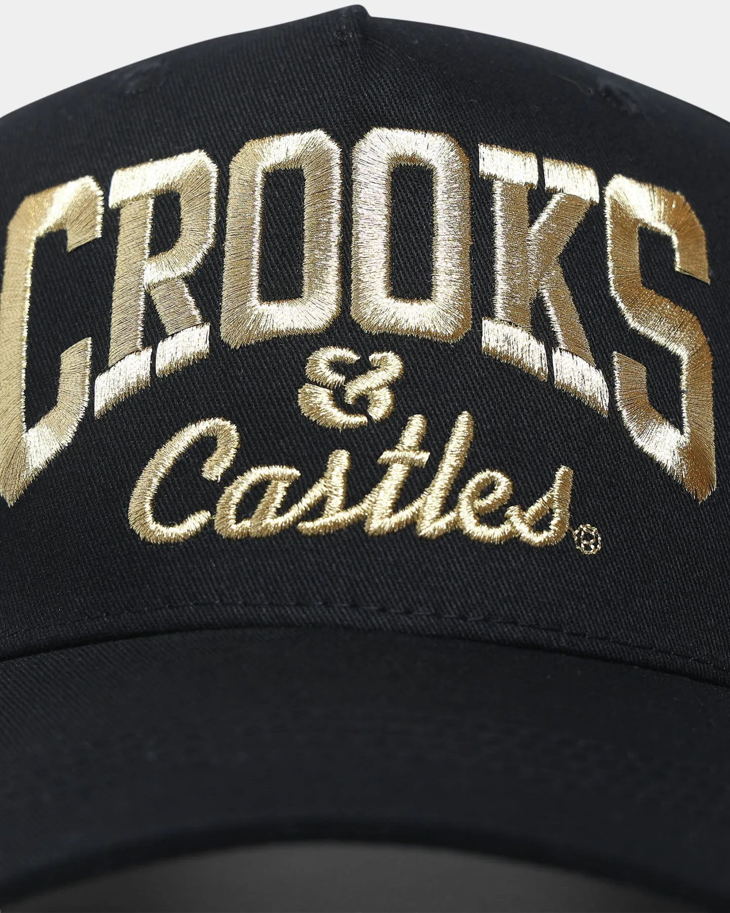 Crooks & Castles OG Core Logo Lux Snapback Black/Gold