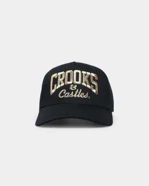 Crooks & Castles OG Core Logo Lux Snapback Black/Gold