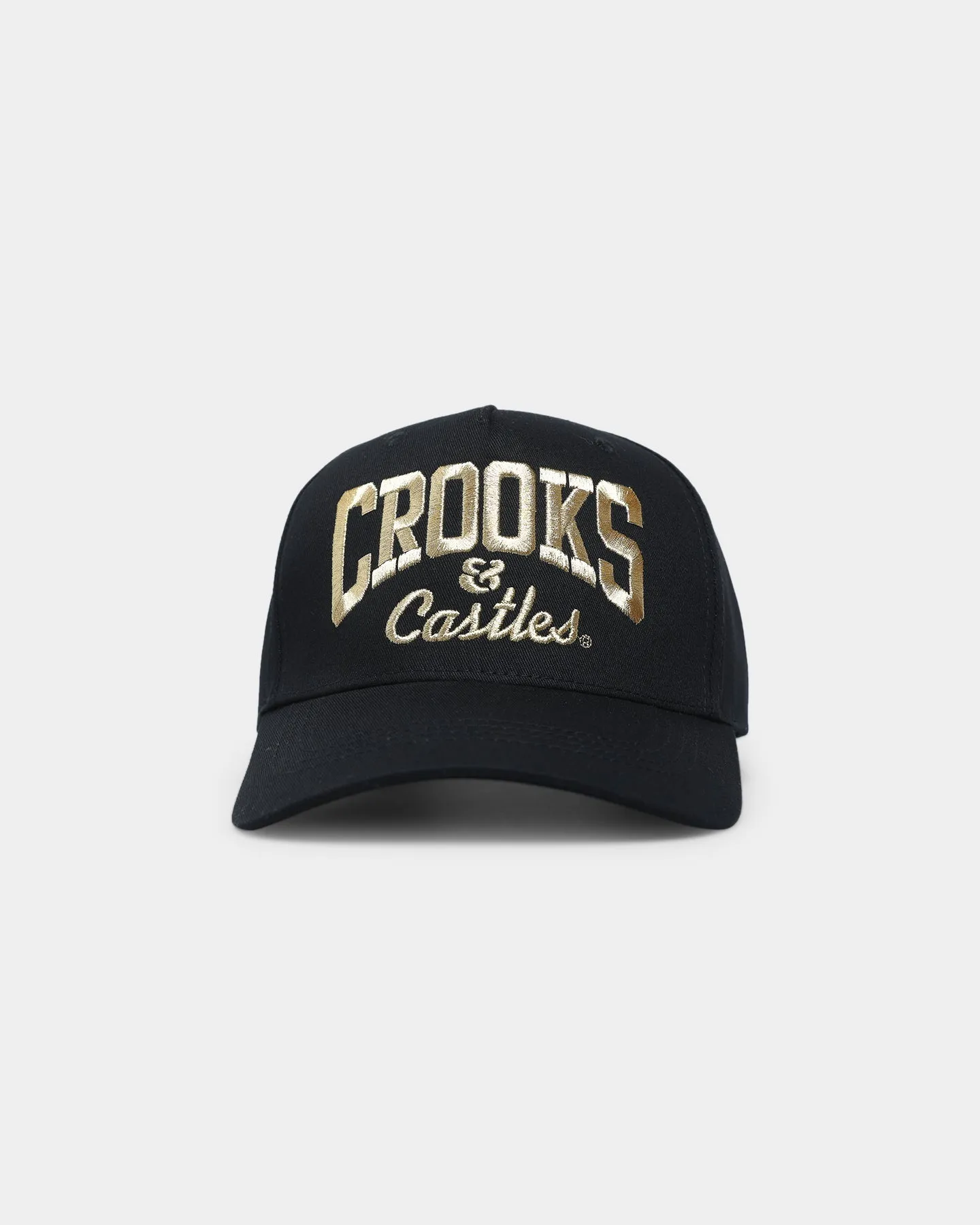 Crooks & Castles OG Core Logo Lux Snapback Black/Gold
