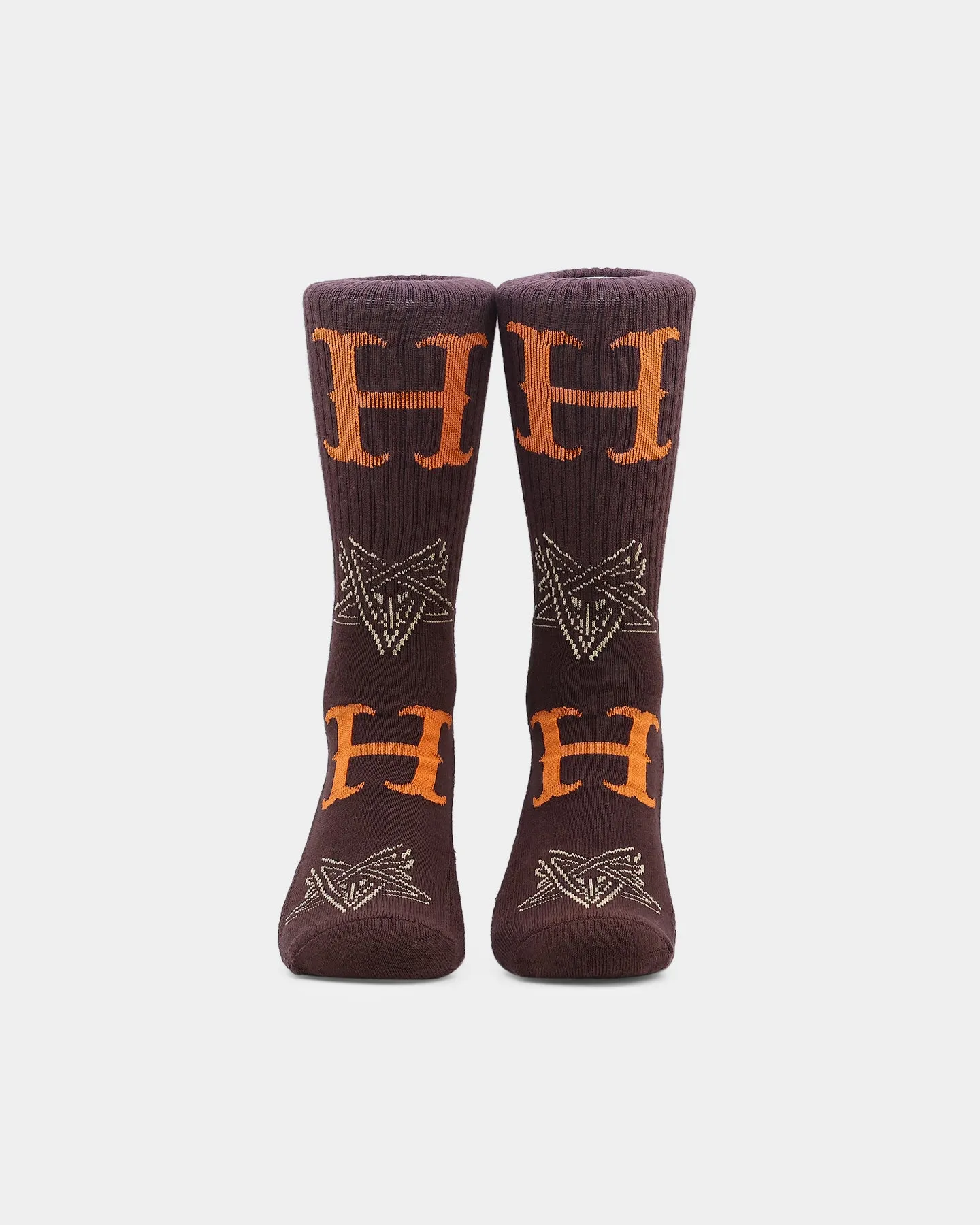 HUF Duality Socks Chocolate