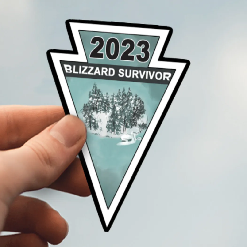 'I SURVIVED' BLIZZARD 2023 STICKER SALE!!!