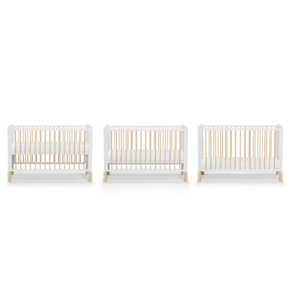 Kinderkraft Nico Wooden Cot White