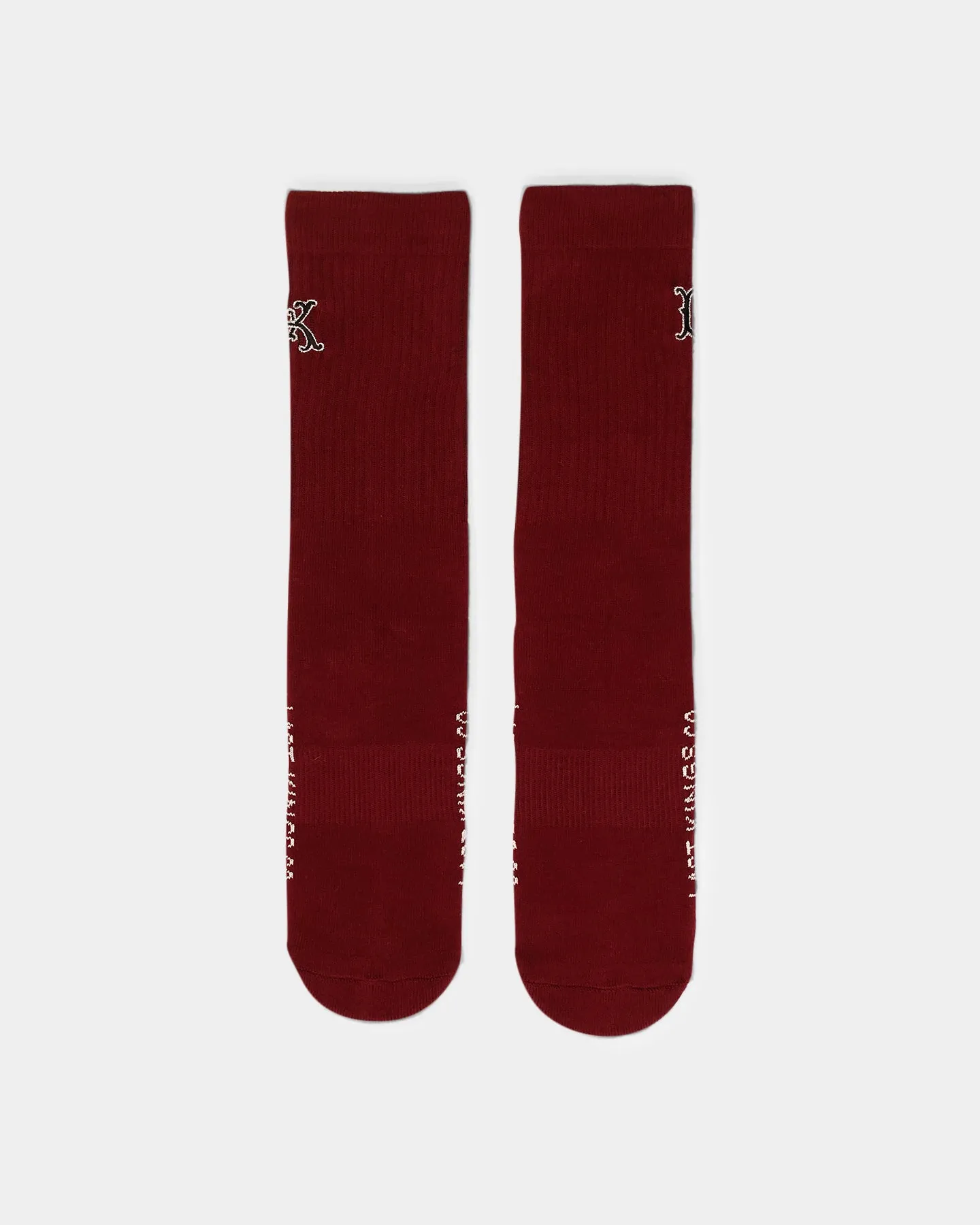 Last Kings Regalia Monogram Socks Bloodstone