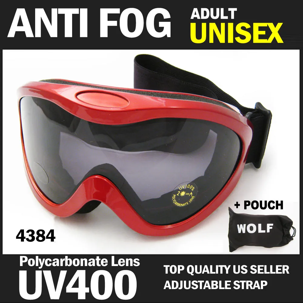 New Snowboard Goggles Snow Glasses Sun Sports Lens Sunglasses Men Women Lens Red
