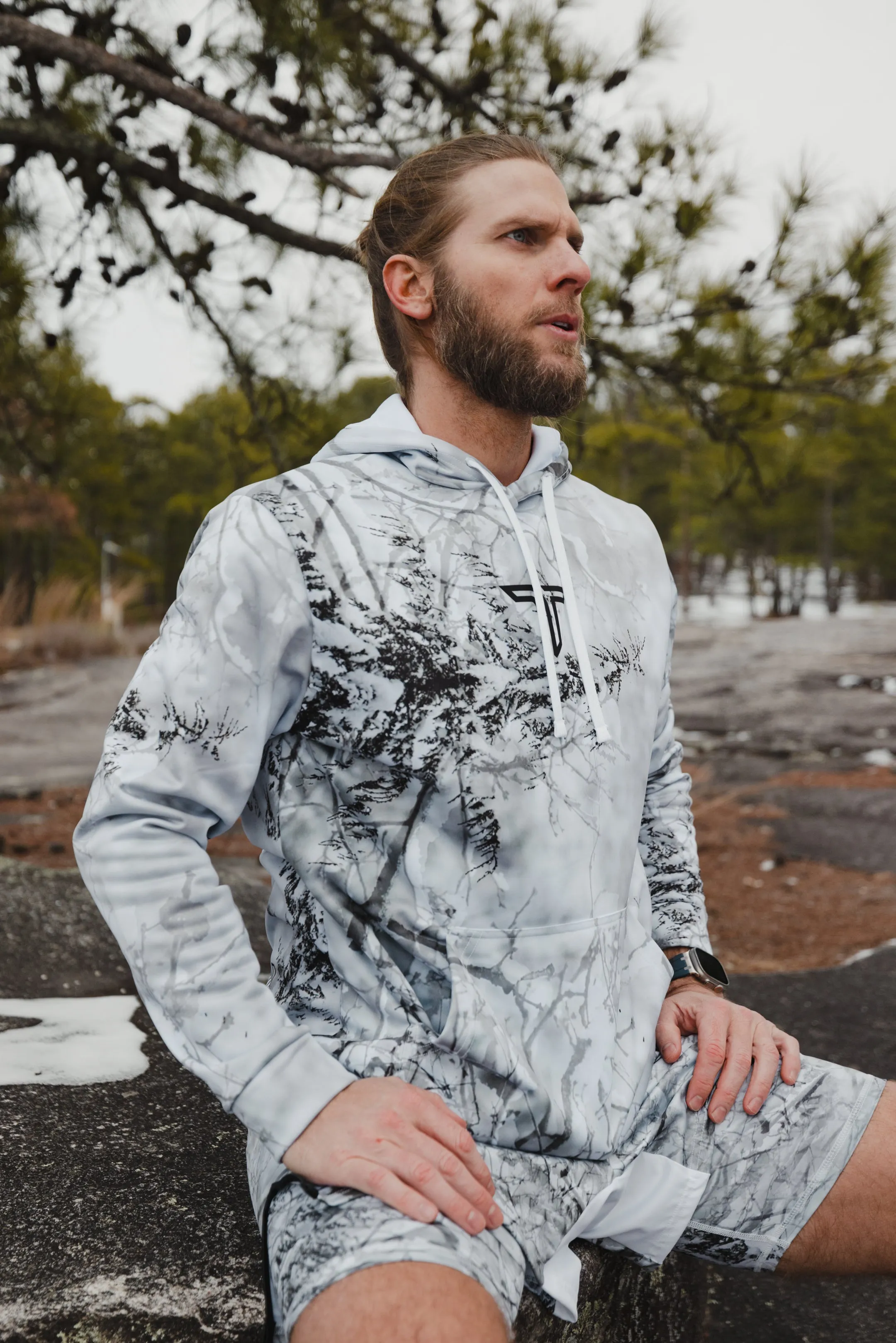Snow Hunter Camo Performance Hoodie