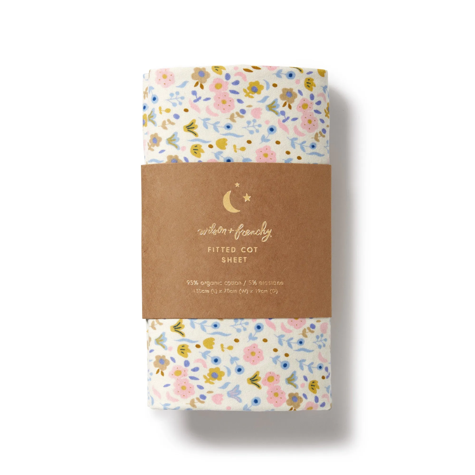 Wilson and Frenchy Ava Floral Organic Cot Sheet
